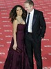 Salma Hayek with her husband, François Henri Pinault, in the Goya Awards 2012.